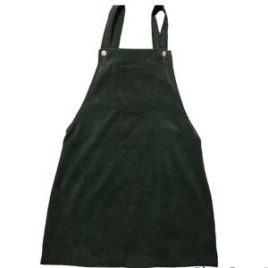 Dungaree Mini Skater Corduroy A-Line Dress